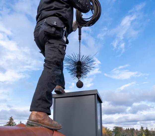 travaux de ramonage à Chazemais dans l'Allier 03